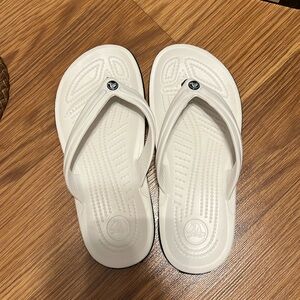 White Crocs Sandals